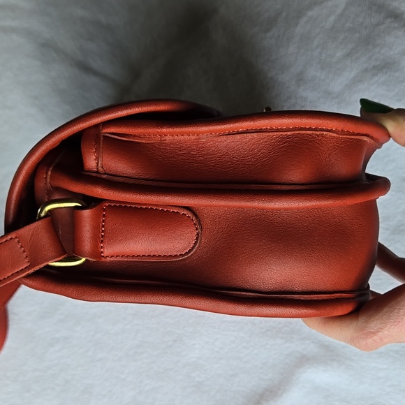 Vintage COACH 9954 Prairie Bag RARE Red - Picture 3 of 13